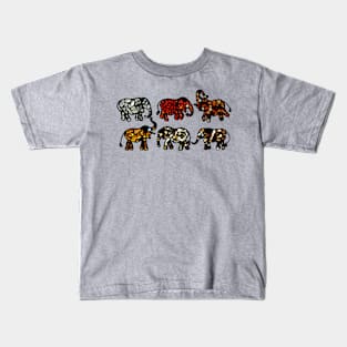 Six Stone Elephants Kids T-Shirt